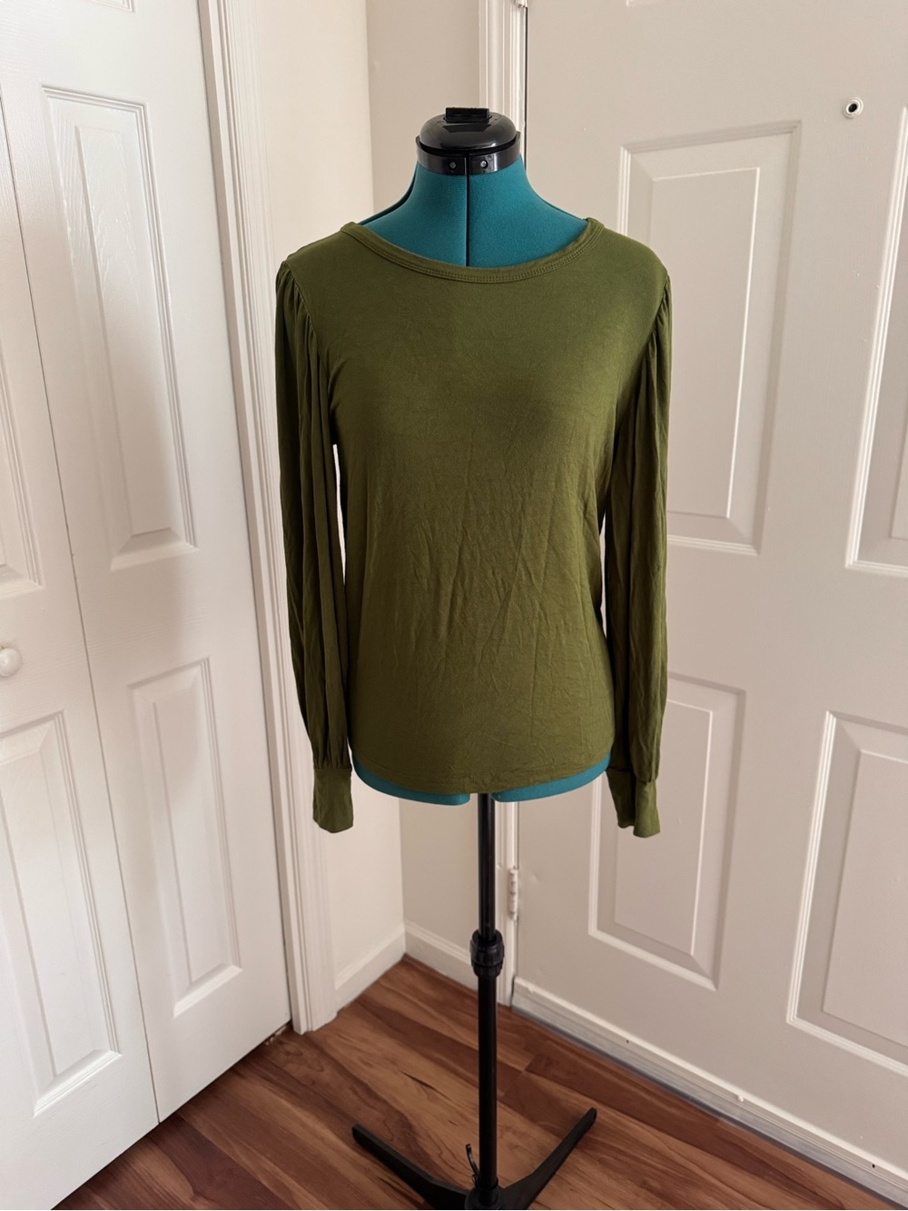 Modcloth Olive Green Long Sleeve Tee